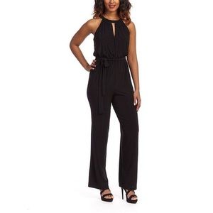 Emma & Michelle Black Halter Jumpsuit